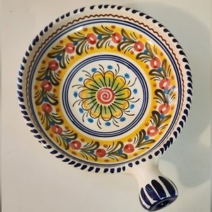 Hand Painted Pottery Microwave Dish